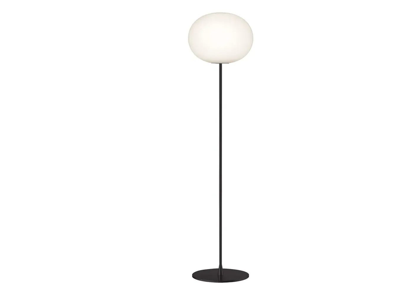 F3 Floor Lamp with Dimmer - Black, Glass