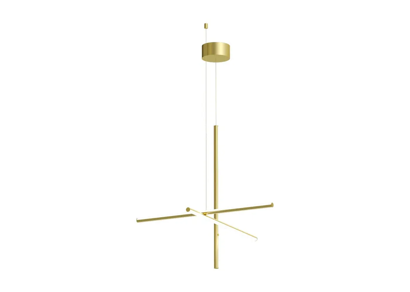 Grid Pendant Light LED - Champagne, Metal image