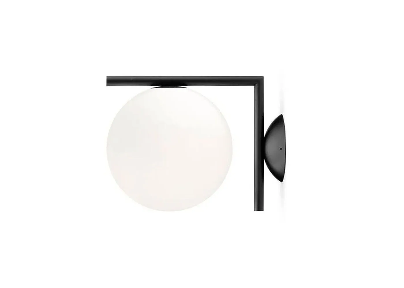 IC W1 Wall Light - Black, Steel image
