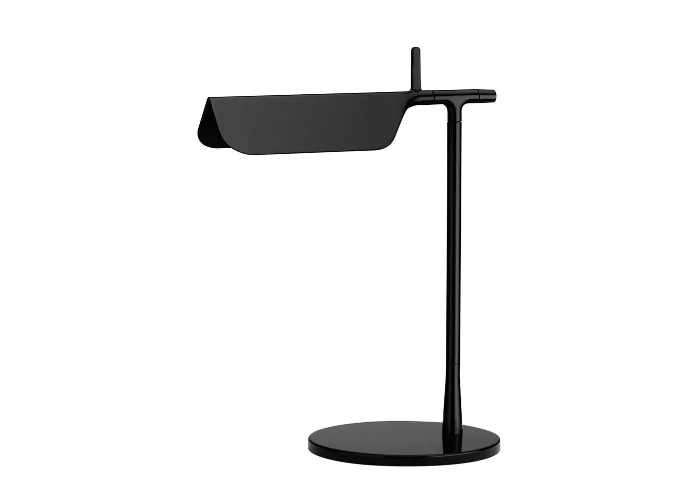 LED Table Lamp with Adjustable Shade - Black