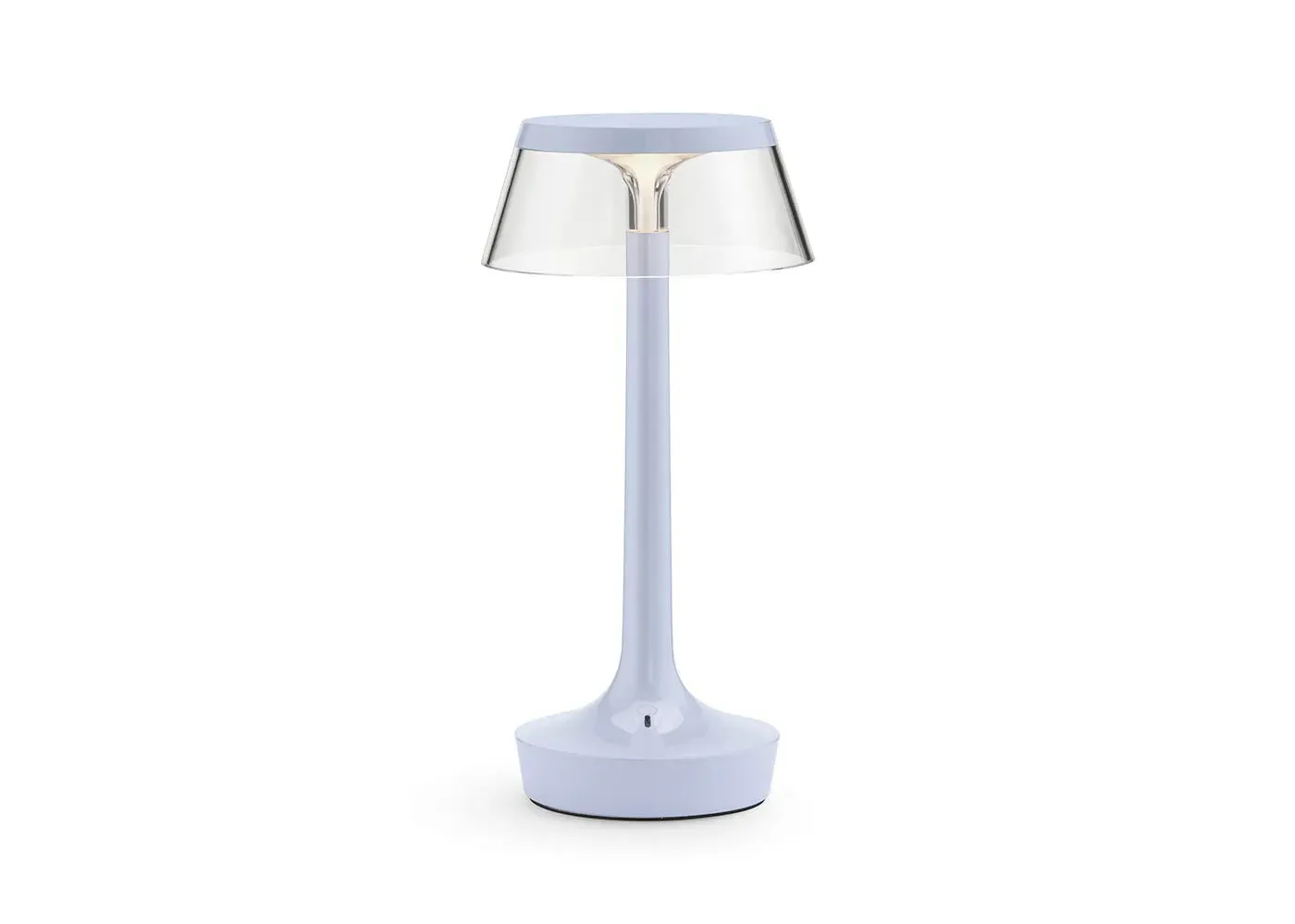 Portable LED Table Lamp with Shade - Blue image