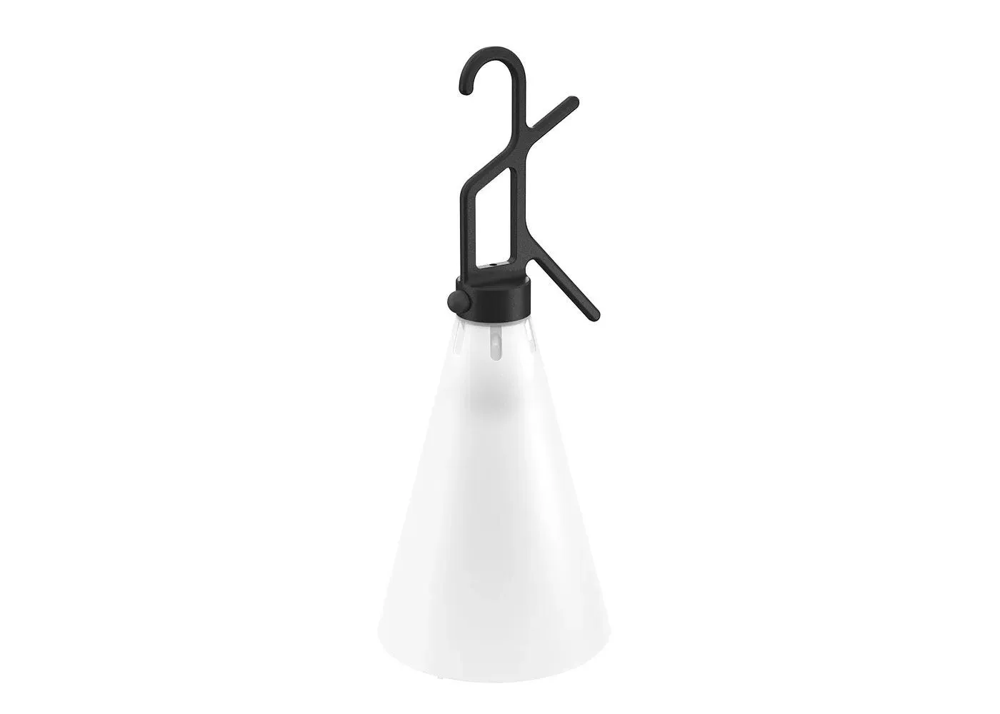Portable Table Lamp with Handle - Black image