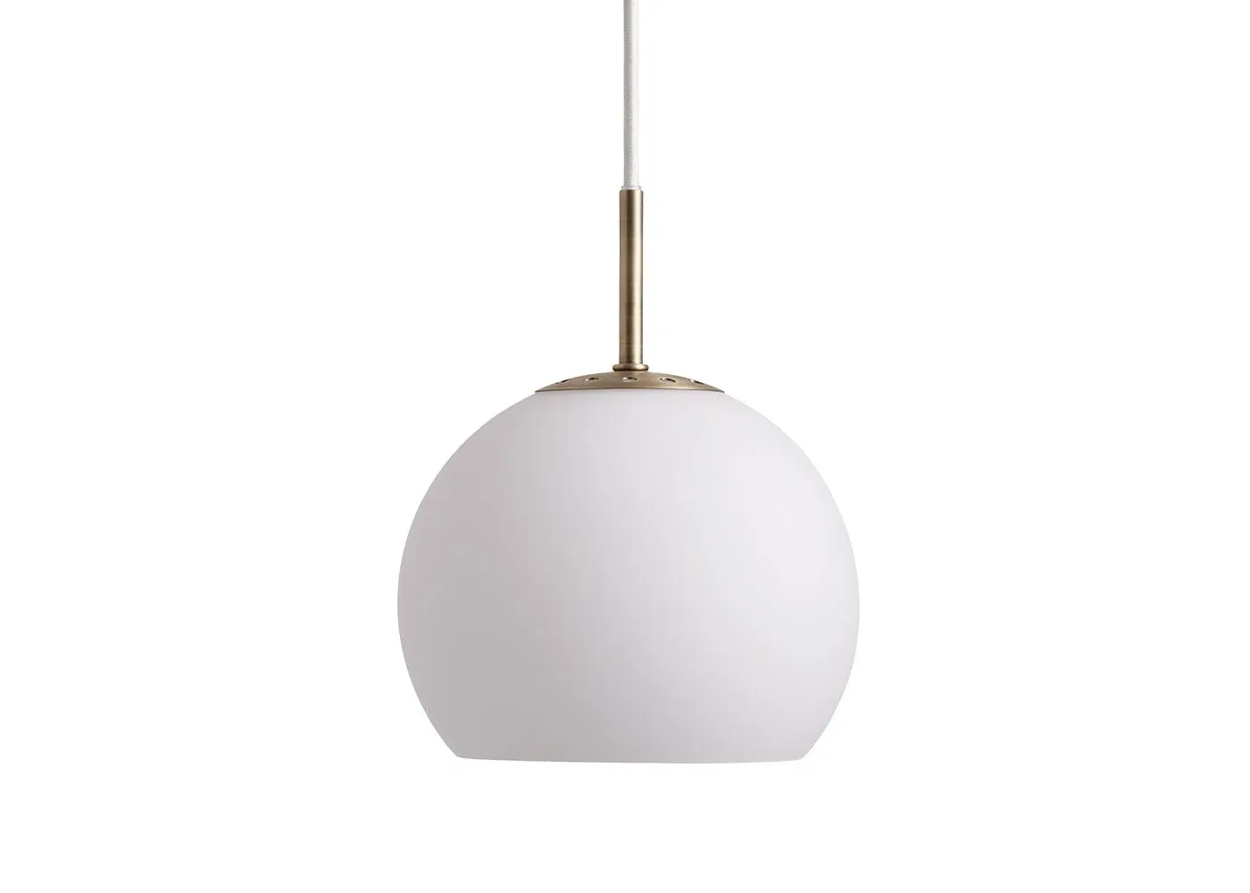 Ball Pendant Light - Opal White Glass