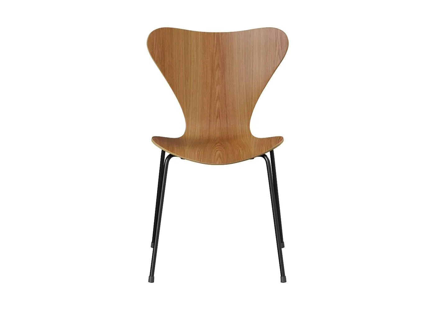 Dining Chair with Black Legs - Natural, Elm Wood