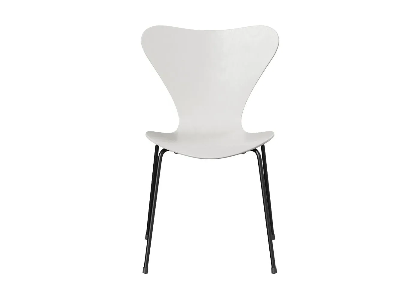 Dining Chair with Black Legs - White, Ash Wood