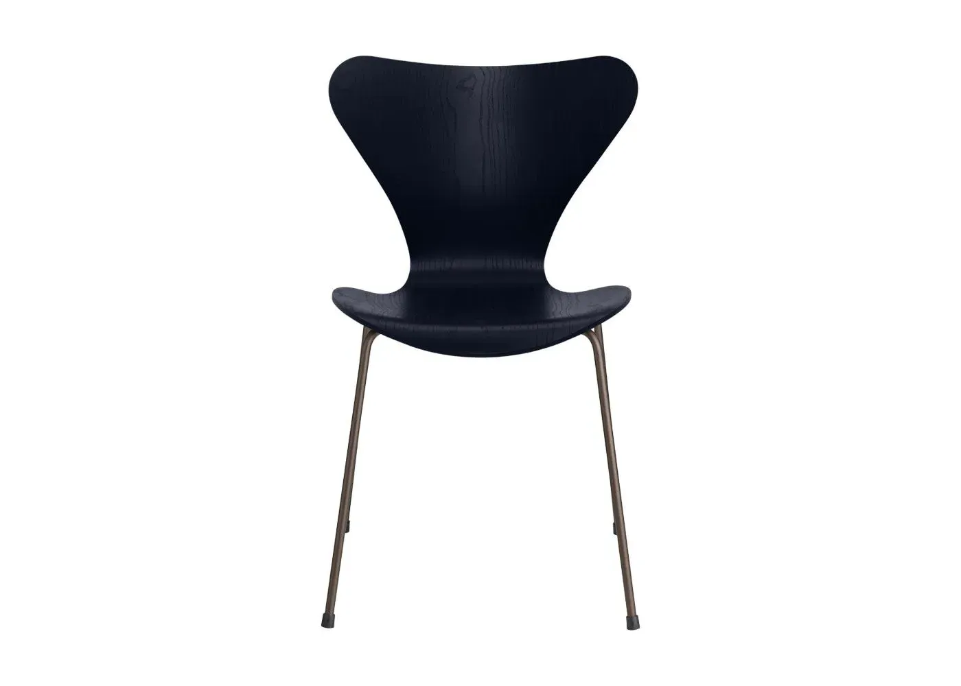 Dining Chair with Bronze Legs - Blue, Ash Wood