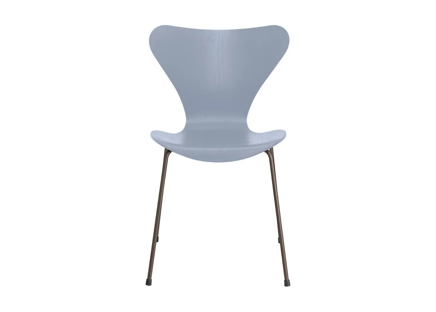 Dining Chair with Bronze Legs - Blue, Ash Wood
