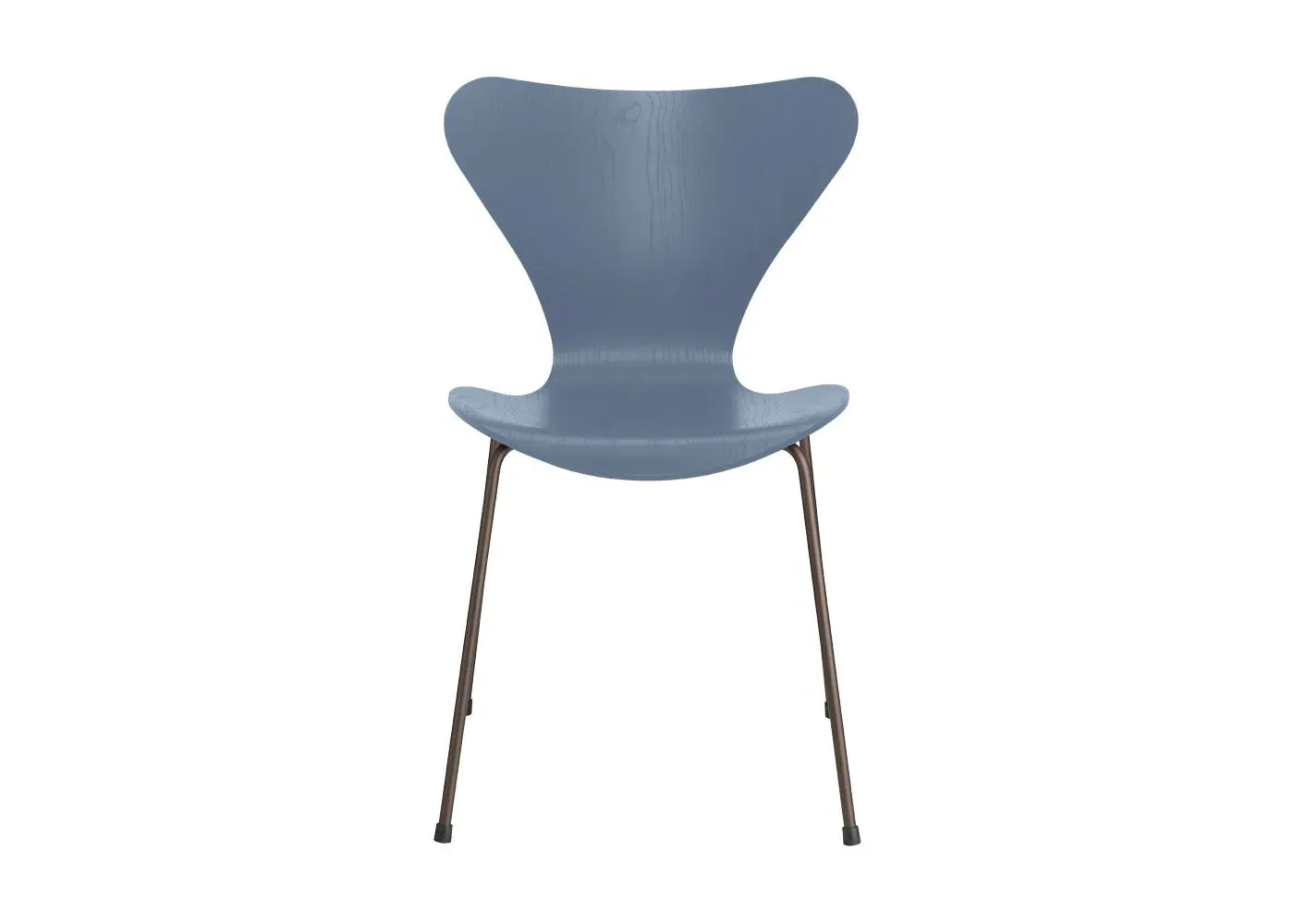 Dining Chair with Bronze Legs - Blue, Ash Wood