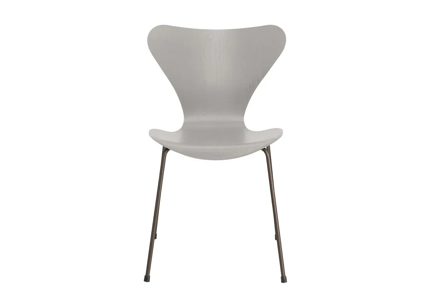 Dining Chair with Bronze Legs - Grey, Ash Wood