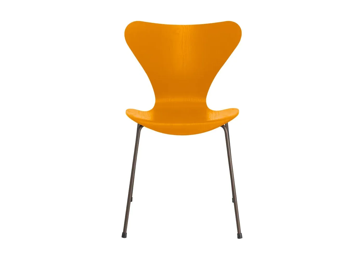 Dining Chair with Bronze Legs - Yellow, Ash Wood