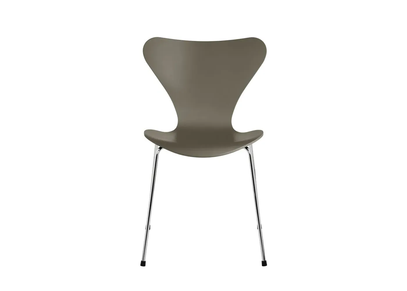 Dining Chair with Chrome Legs - Green, Ash Wood