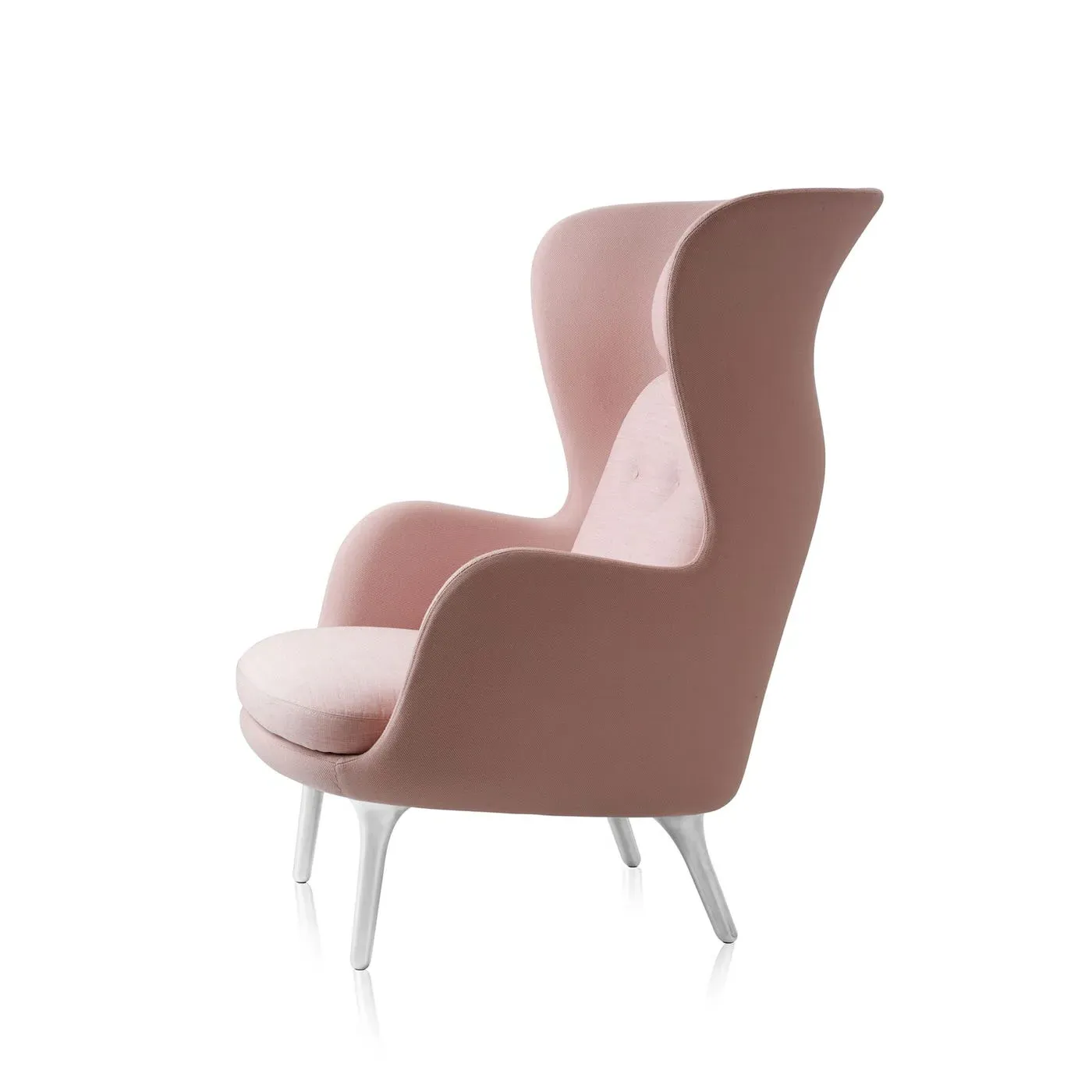 Easy Chair with Lumbar Support - Red, Fabric