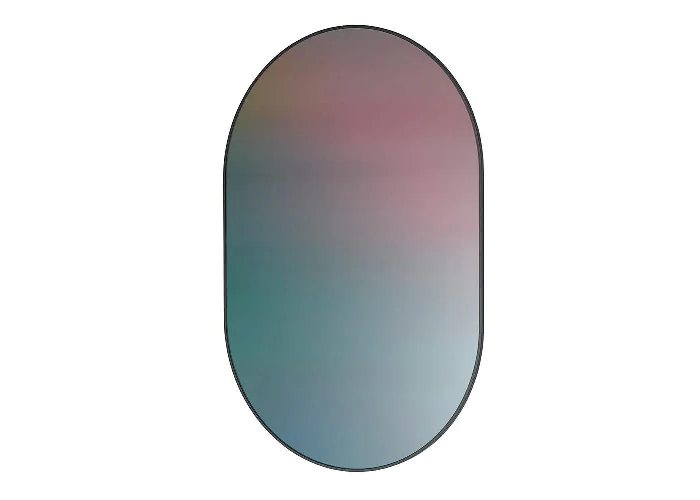 Oval Wall Mirror - Green image