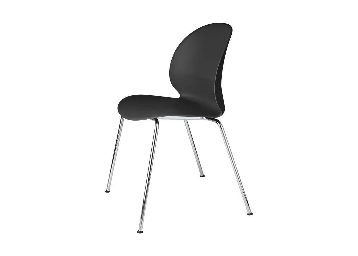 Recycle Chair with Chrome Base - Black, Plastic image