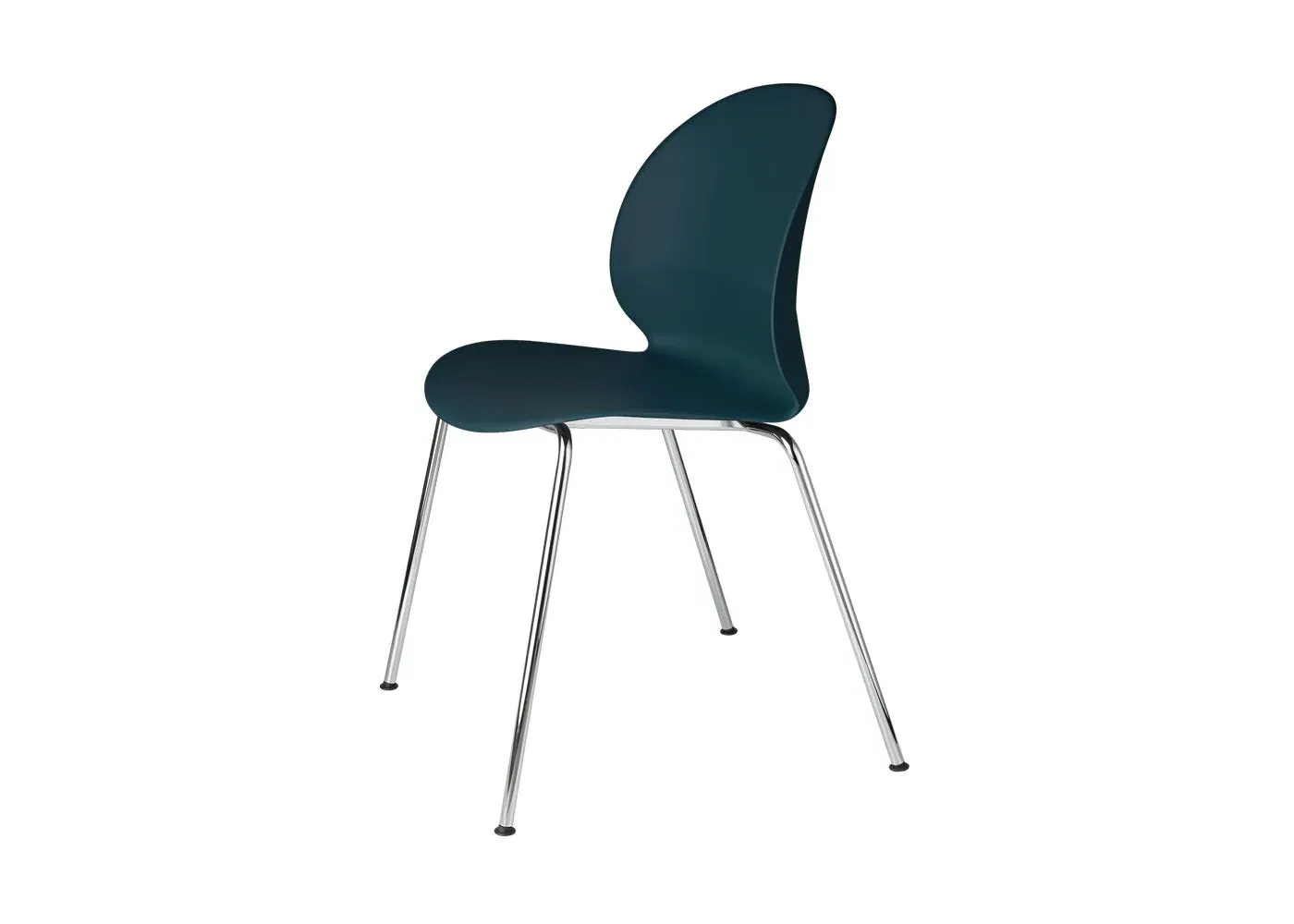 Recycle Chair with Chrome Base - Blue, Plastic