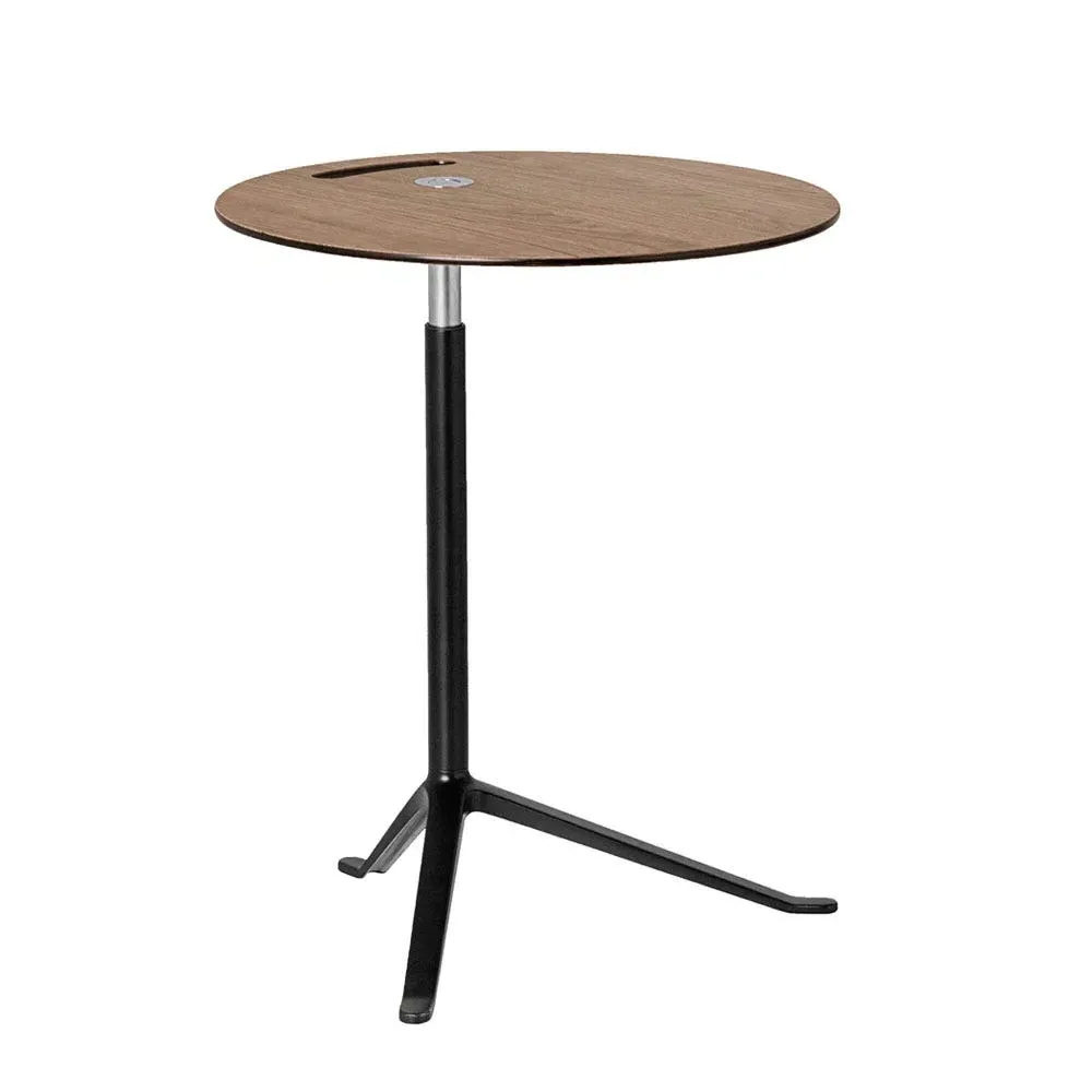 Round Side Table Fixed Height - Oak, Wood image
