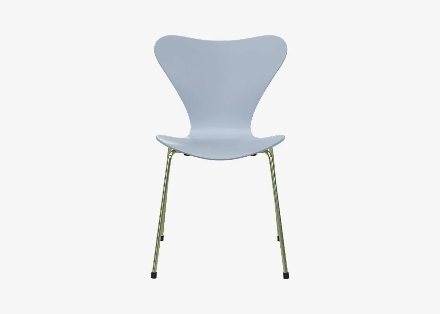 Series 7 Chair with Rainbow Legs - Blue