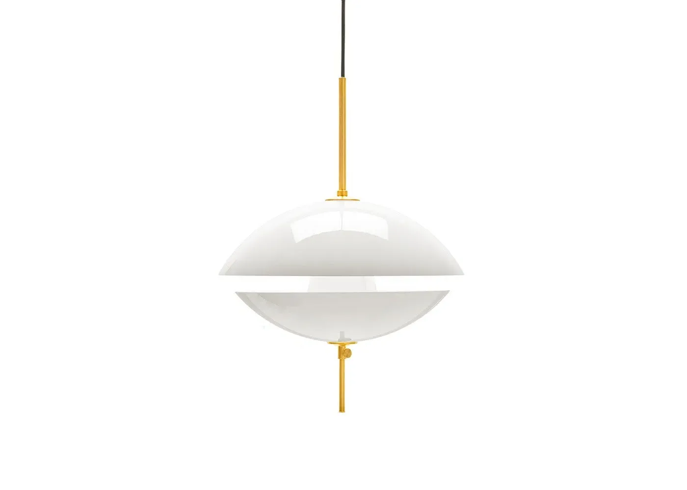 Small Clam Pendant Light - White image