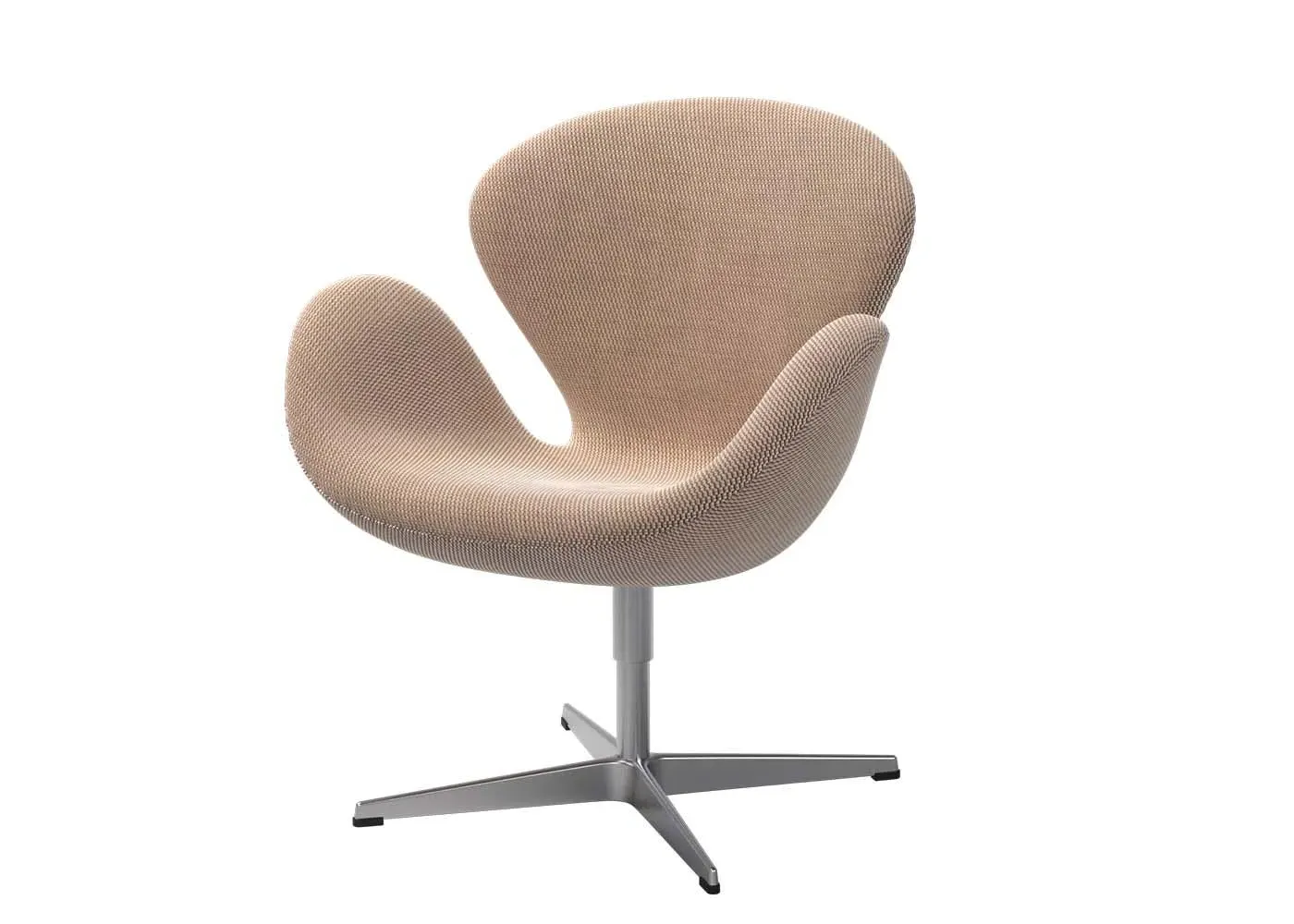 Swan Lounge Chair Serpentine - Cream