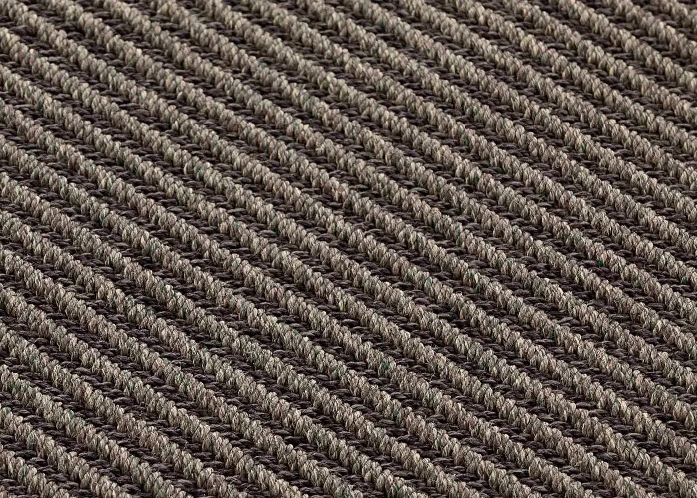 Diagonal Outdoor Rug with Tassels - Grey