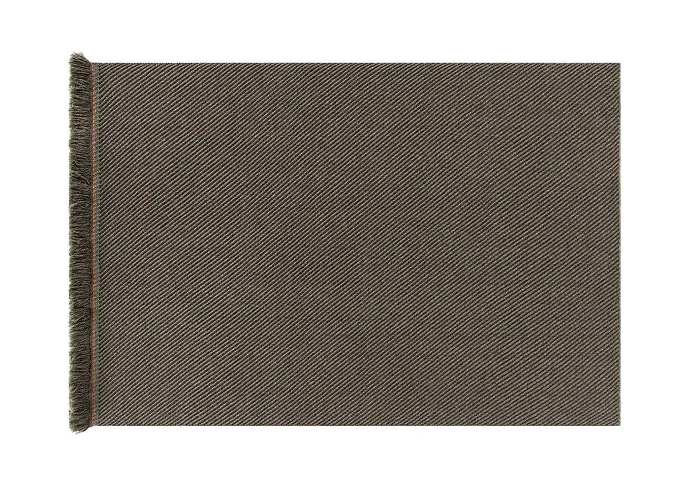 Diagonal Outdoor Rug with Tassels - Grey image