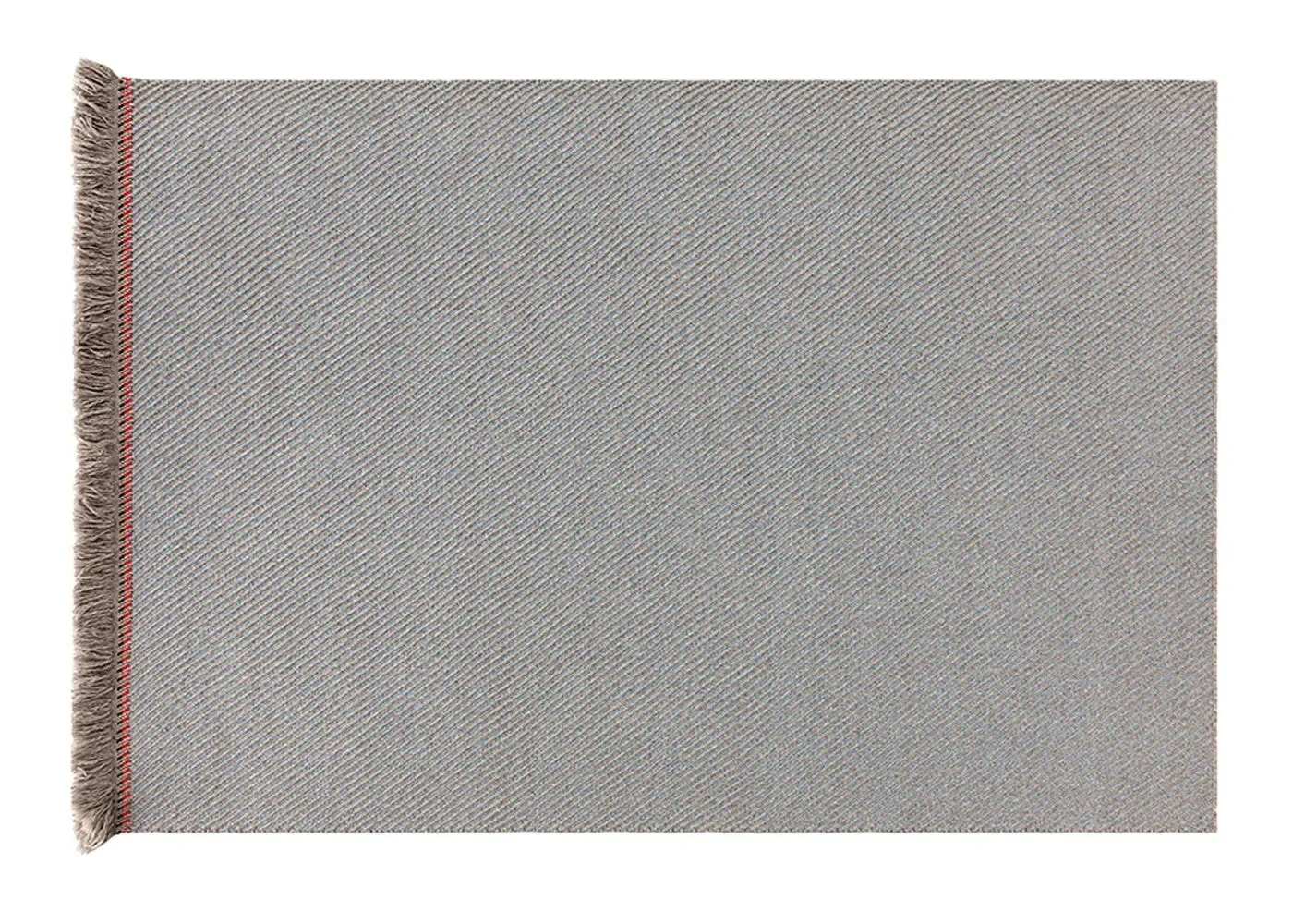 Diagonal Rug with Tassels - Blue, Weather-Resistant image