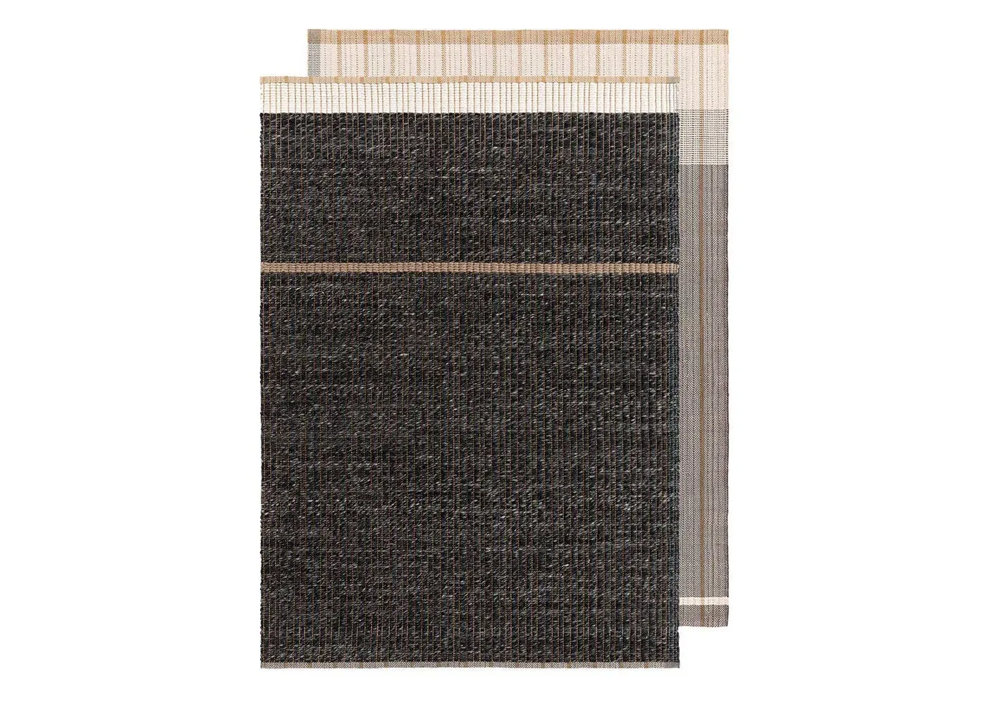 Medium Reversible Rug - Black image