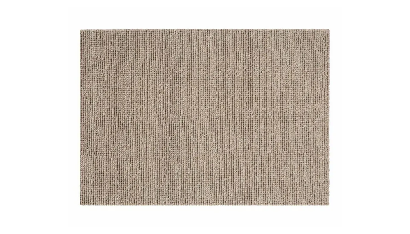 Rectangular Rug with Textured Design - Beige image