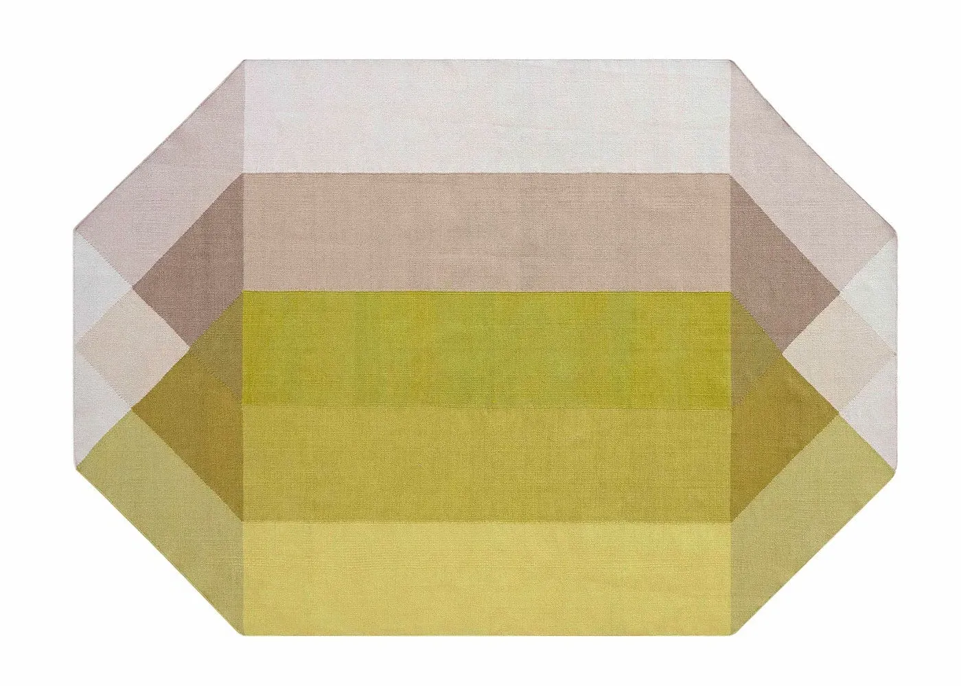 Small Diamond Kilim Rug - Pink, Recycled PET image