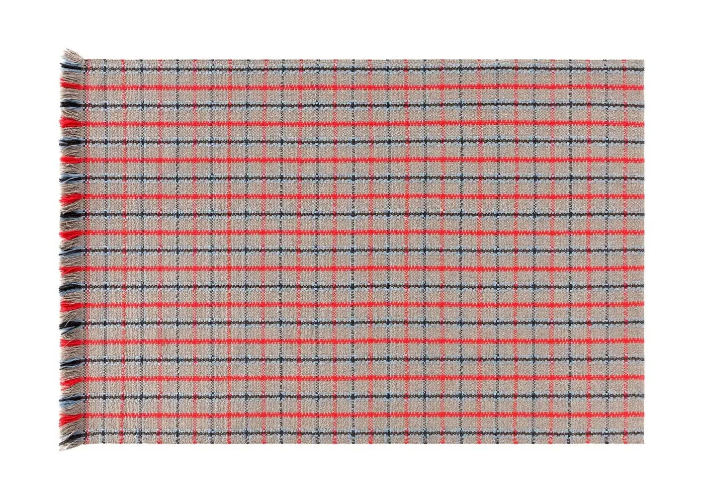 Tartan Outdoor Rug - Blue, Weather-Resistant image