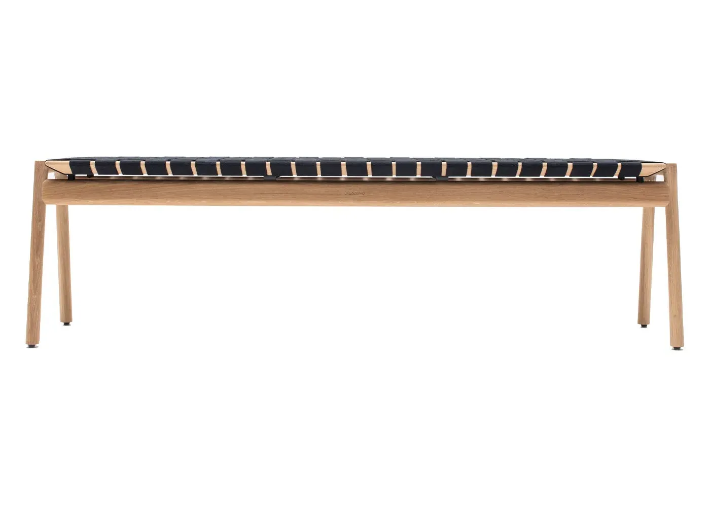 160cm Bench with Webbing - Black
