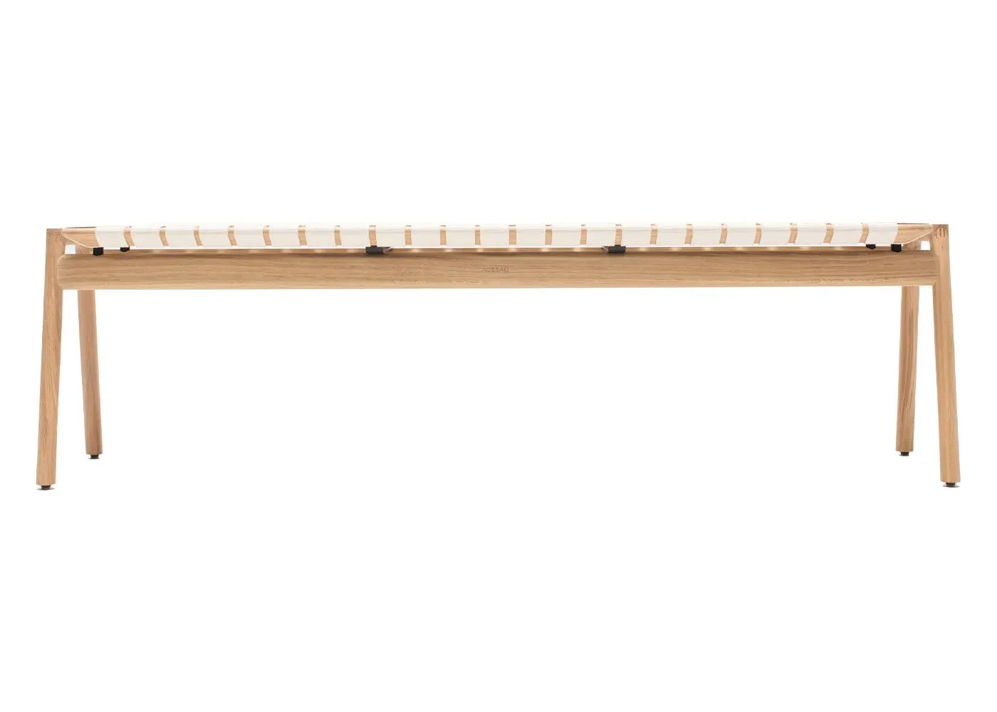 160cm Bench with Webbing - White