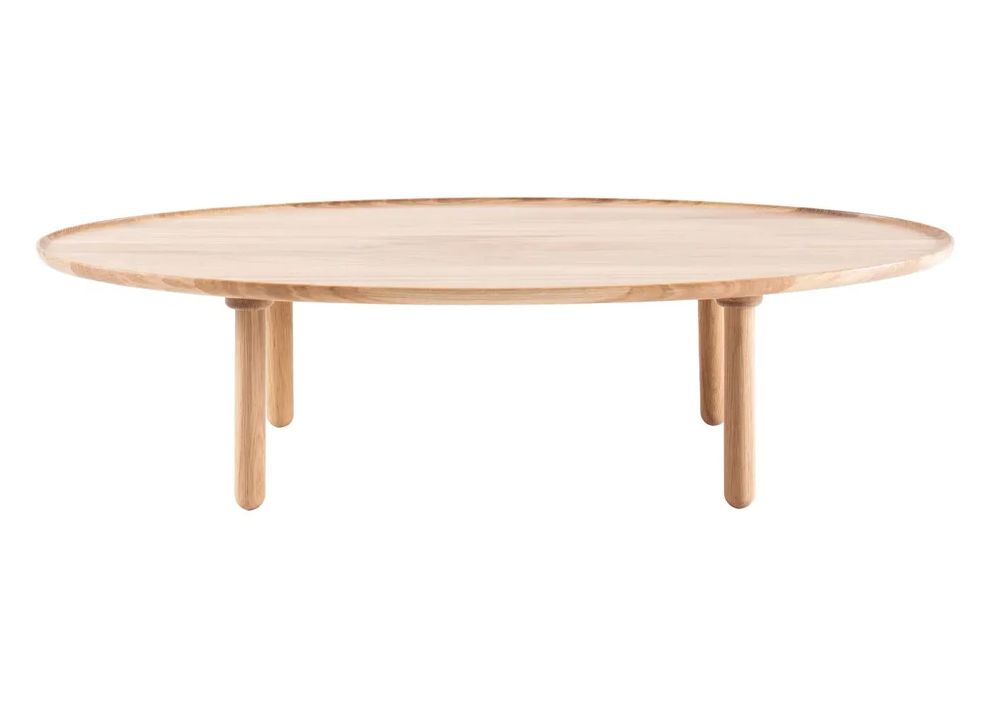 Oval Coffee Table - Light Wood, Oiled Oak