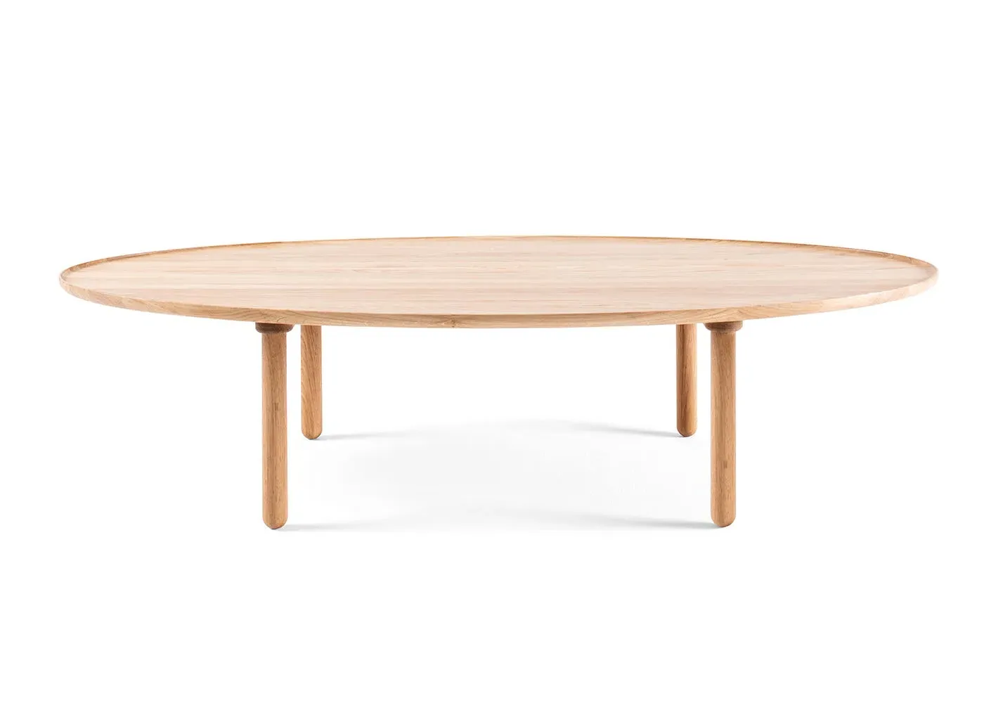 Oval Coffee Table - Light Wood, Oiled Oak