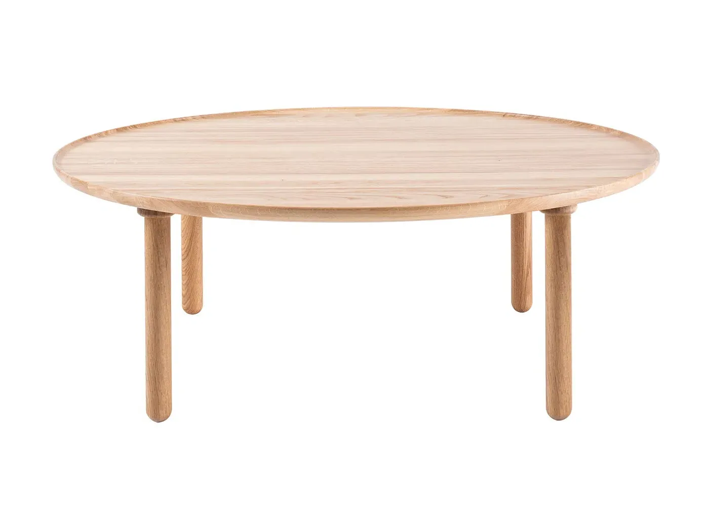 Round Coffee Table - Light Wood, Oak image