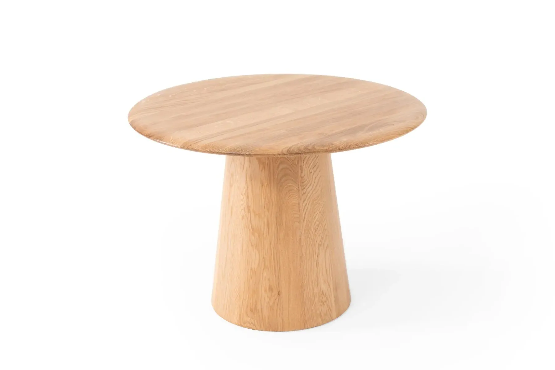Round Side Table - Light Wood, Oak image