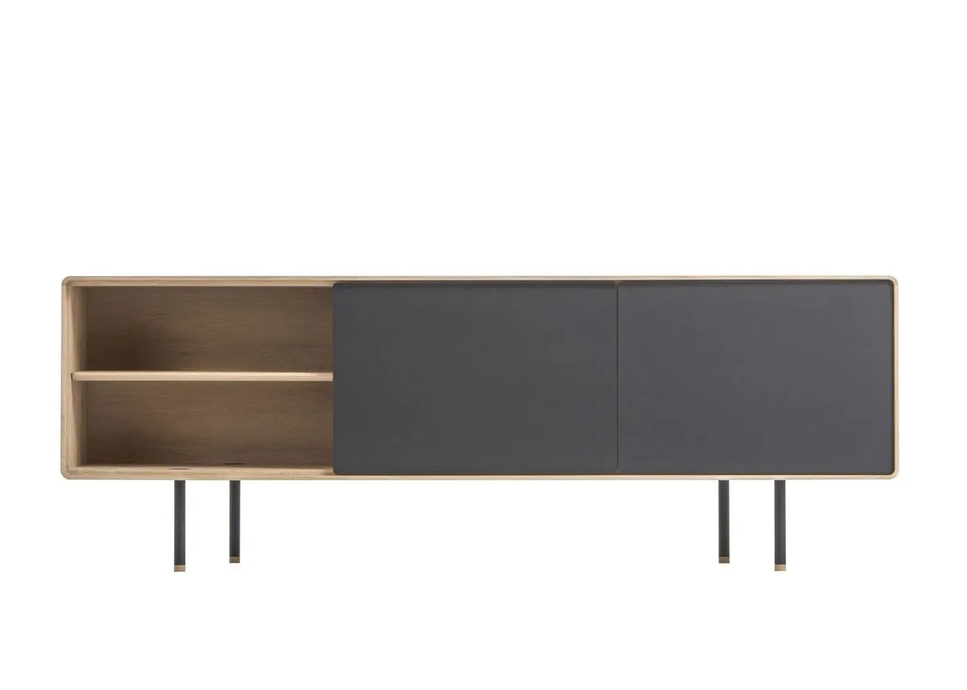 Sideboard with Storage - Oak, Solid Wood image