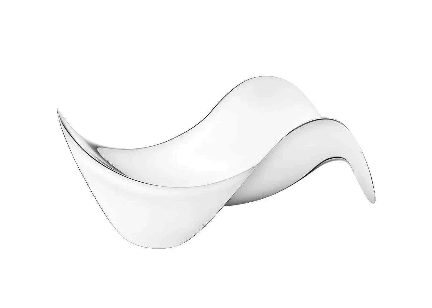 Curved Bowl - Silver, Stainless Steel image