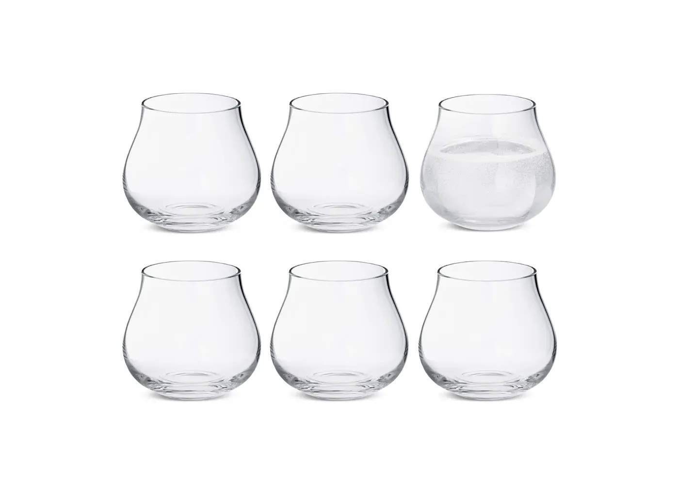 Low Tumbler Set of 6 - Clear, Glass
