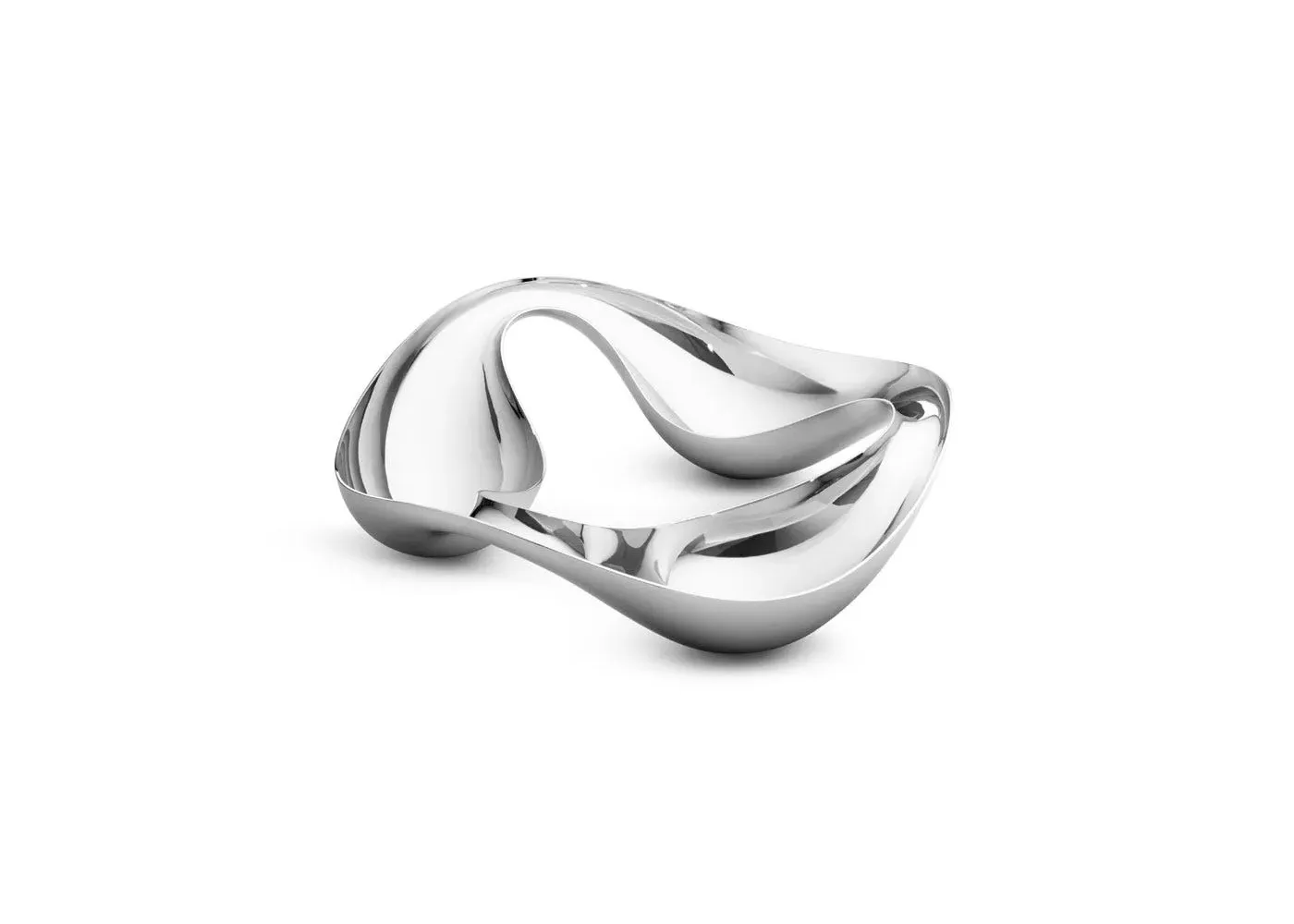 Triple Snack Bowl - Silver image