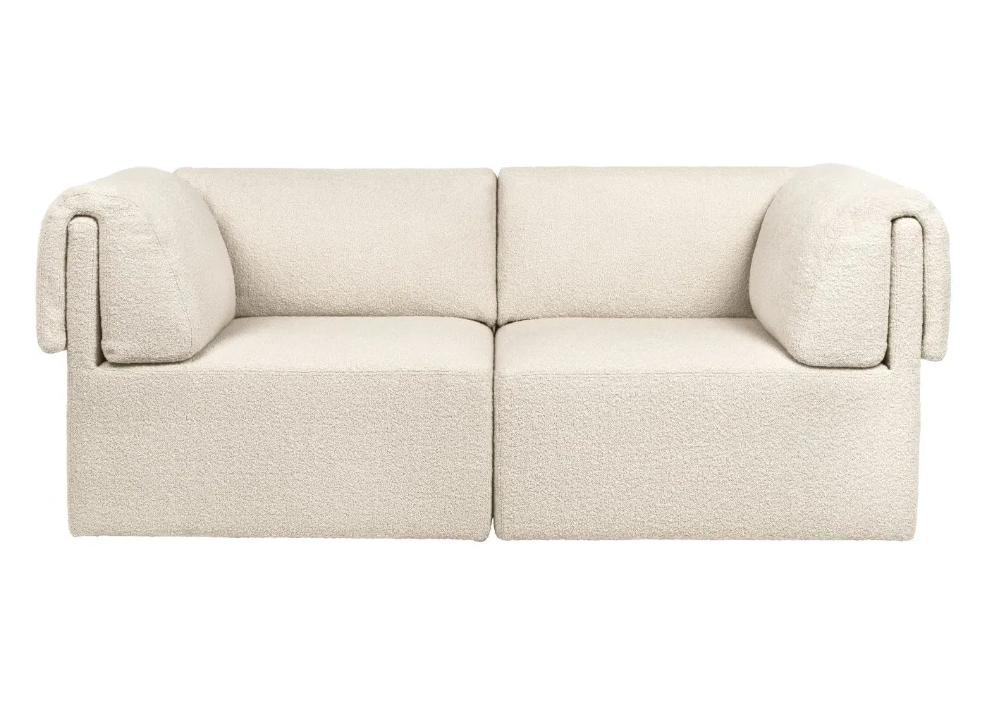 2-Seater Sofa - Cream, Fabric