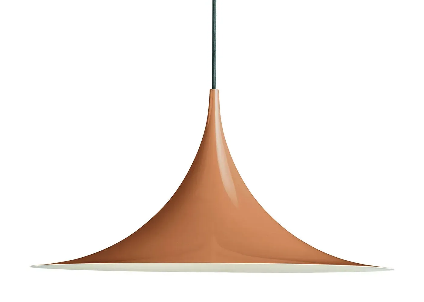47cm Semi Pendant Light - Roasted Pumpkin, Metal