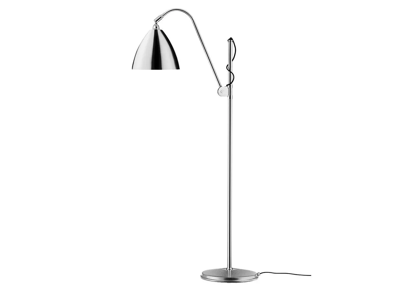 Adjustable Floor Lamp - Chrome, Metal