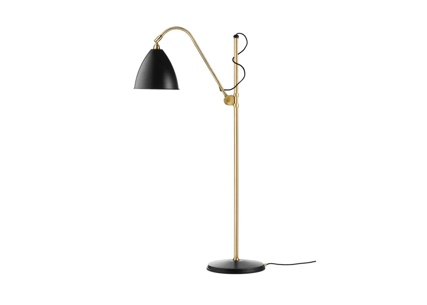 Adjustable Floor Lamp with Rotating Shade - Black image