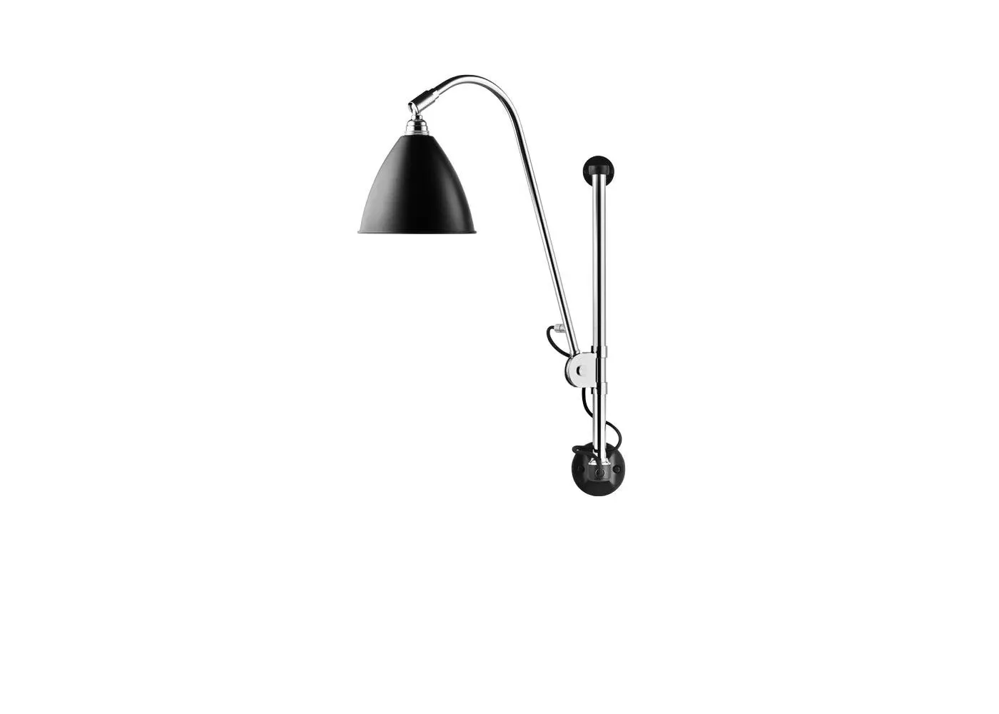 Adjustable Wall Lamp - Black, Chrome image