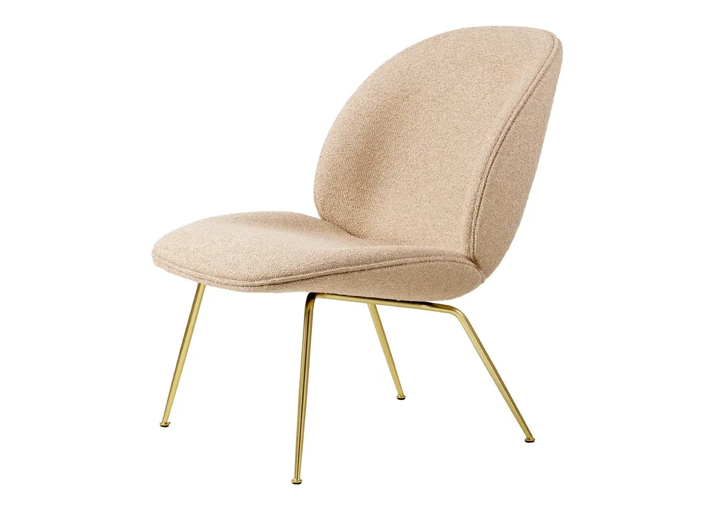 Beetle Lounge Chair - Grey, Boucle
