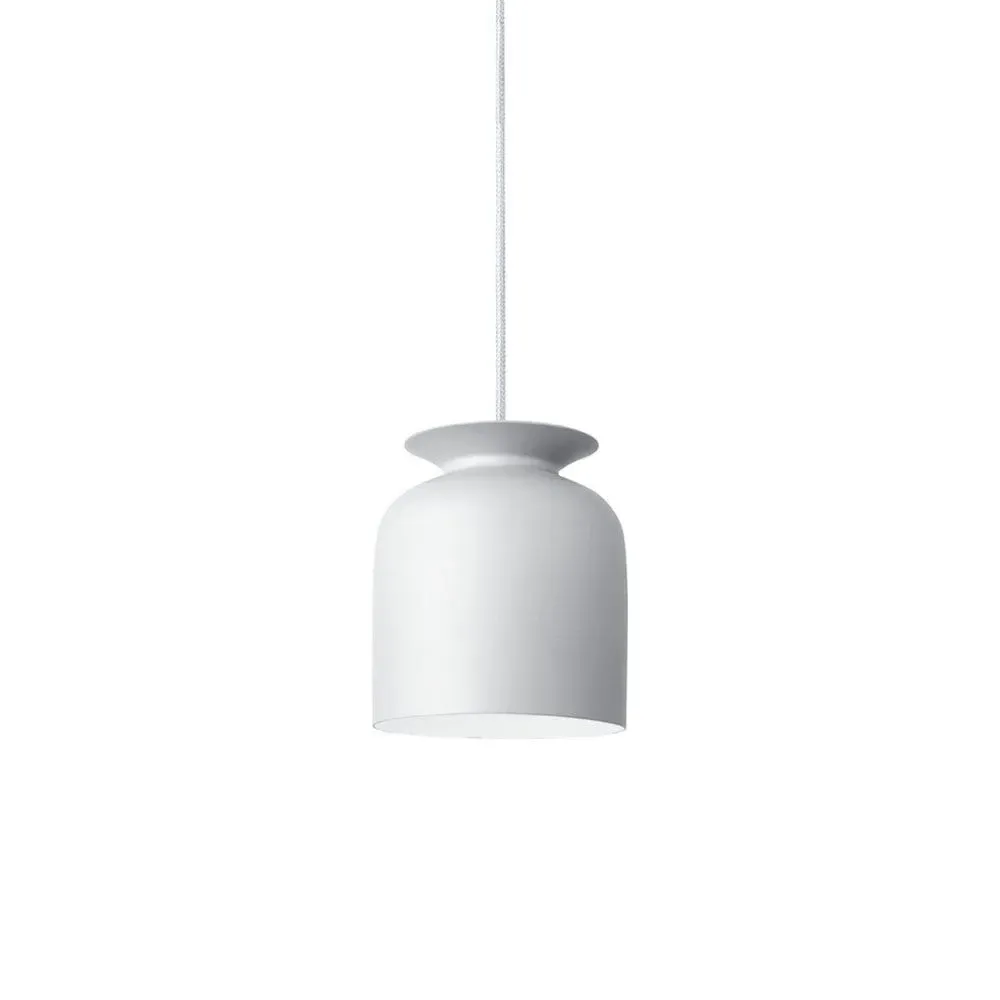 Bell-Shaped Pendant Light - White, Aluminium image