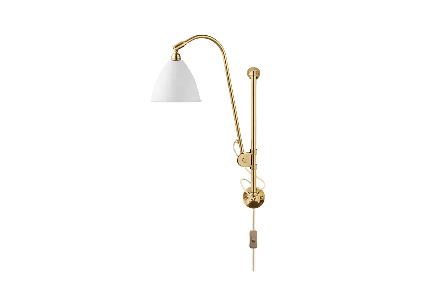 BL5 Wall Lamp Adjustable Arm - White, Metal