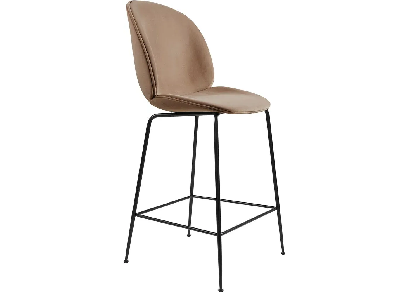 Counter Chair Fully Upholstered - Brown image