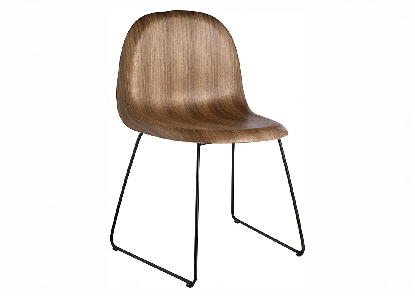 Dining Chair - Dark Wood, Walnut image